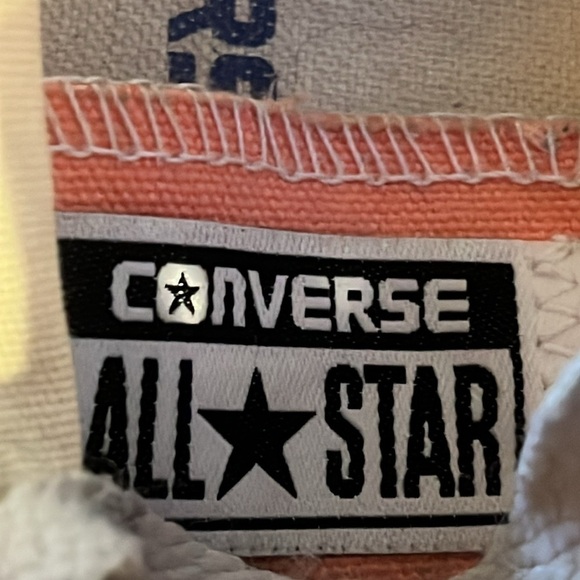 * Converse All Star Peach Unisex Low Top Casual Women’s size 6.5 Sneakers - Picture 7 of 12
